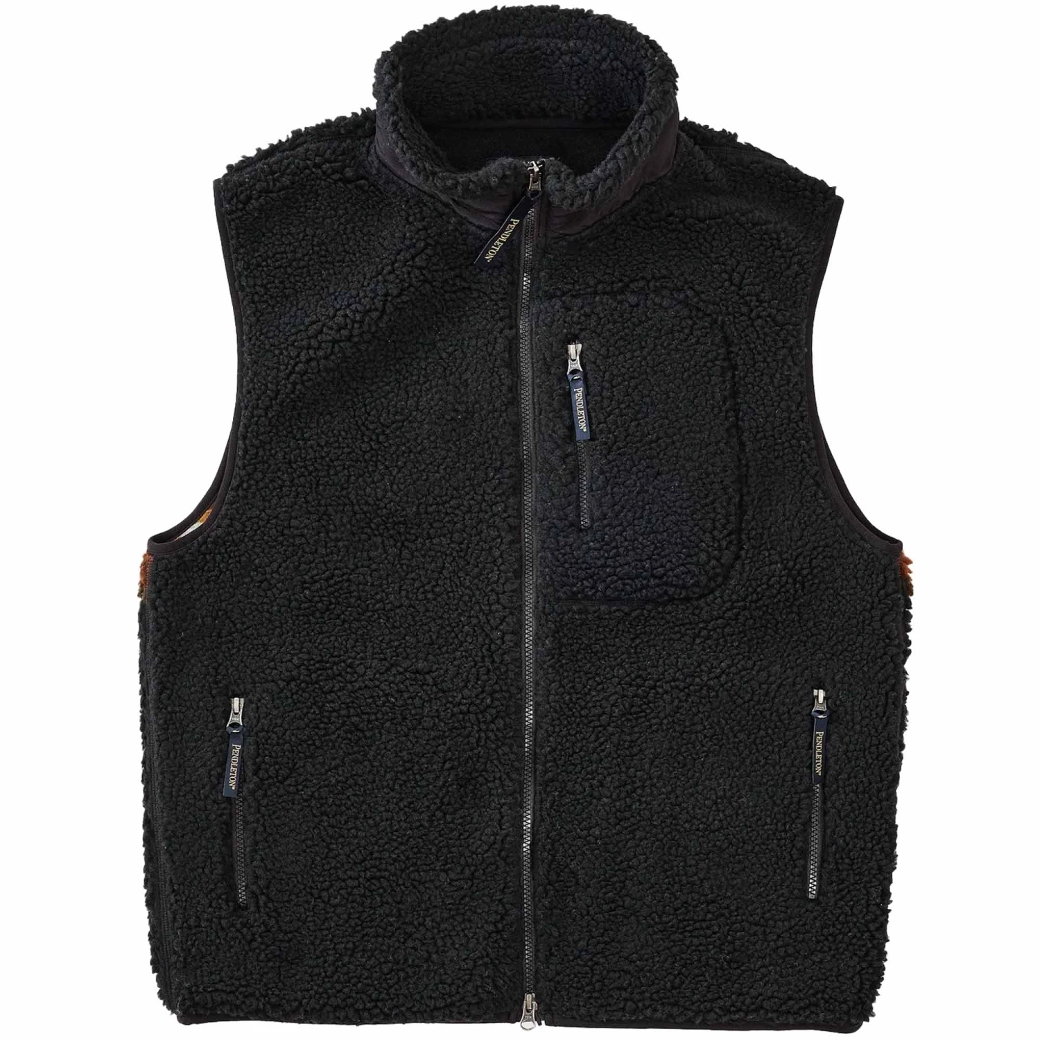Pendleton Woolen Mills Unisex Boa Stand Vest - Black 3 Pendleton Woolen Mills Unisex Boa Stand Vest - Black