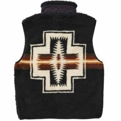 Pendleton Woolen Mills Unisex Boa Stand Vest - Black 11 Pendleton Woolen Mills Unisex Boa Stand Vest - Black -Emporio Clothing Shop pendleton woolen mills unisex boa stand vest black p61110 906890 image