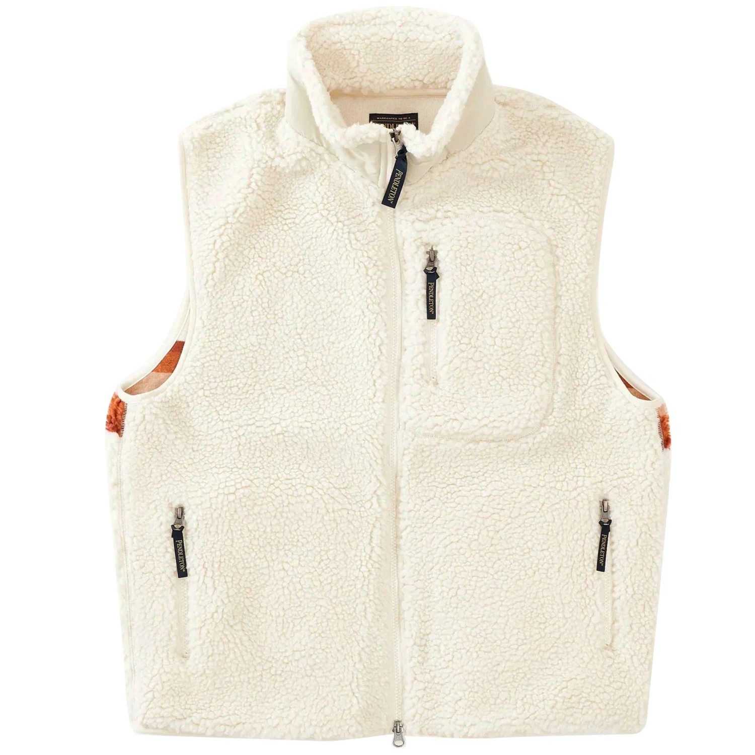 Pendleton Woolen Mills Unisex Boa Stand Vest - Ivory 3 Pendleton Woolen Mills Unisex Boa Stand Vest - Ivory