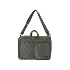 Porter-Yoshida & Co. Tanker 2 Way Briefcase - Sage Green -Emporio Clothing Shop porter yoshida co tanker 2 way briefcase sage green p58861 863590 image