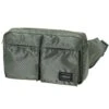 Porter-Yoshida & Co. Tanker Waist Bag - Sage Green -Emporio Clothing Shop porter yoshida co tanker waist bag sage green p58864 858288 image