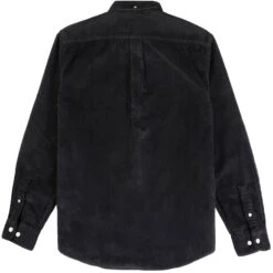 Portuguese Flannel Lobo Corduroy Shirt - Black -Emporio Clothing Shop portuguese flannel lobo corduroy shirt black p60315 890475 image