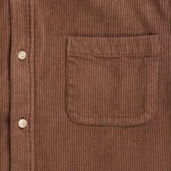 Portuguese Flannel Lobo Corduroy Shirt - Brown -Emporio Clothing Shop portuguese flannel lobo corduroy shirt brown p60316 890450 image