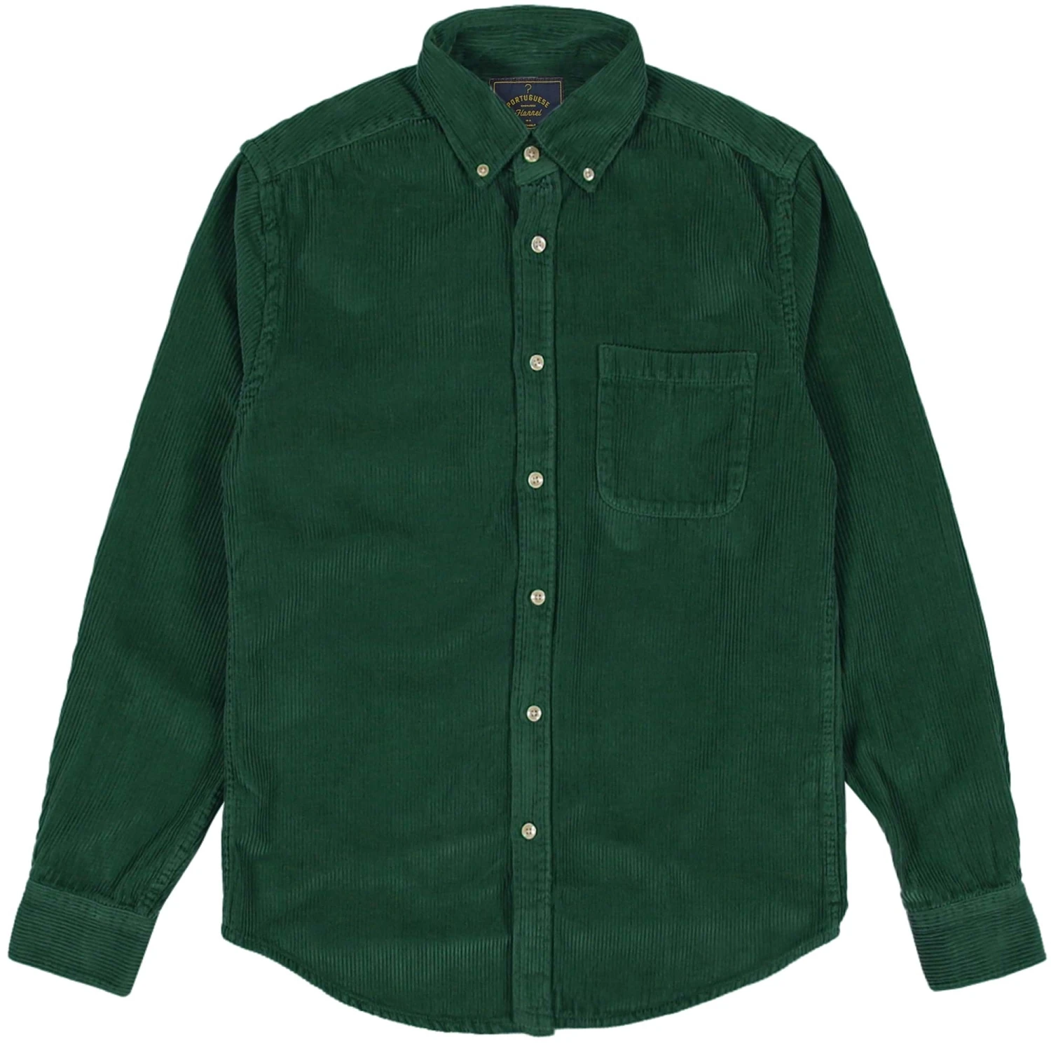 Portuguese Flannel Lobo Corduroy Shirt - Green 3 Portuguese Flannel Lobo Corduroy Shirt - Green