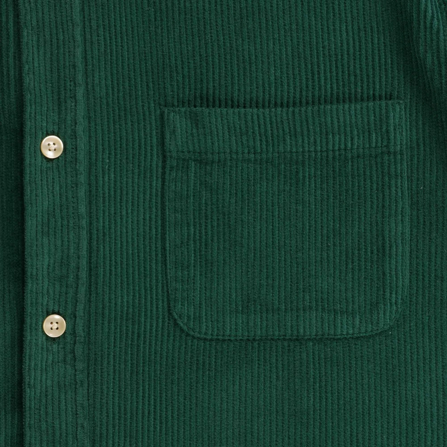 Portuguese Flannel Lobo Corduroy Shirt - Green 5 Portuguese Flannel Lobo Corduroy Shirt - Green - Image 3