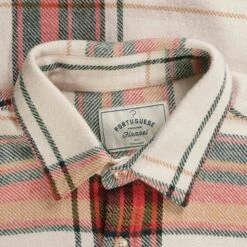 Portuguese Flannel Nords Check Shirt - White And Red -Emporio Clothing Shop portuguese flannel nords check shirt white and red p59746 884136 image