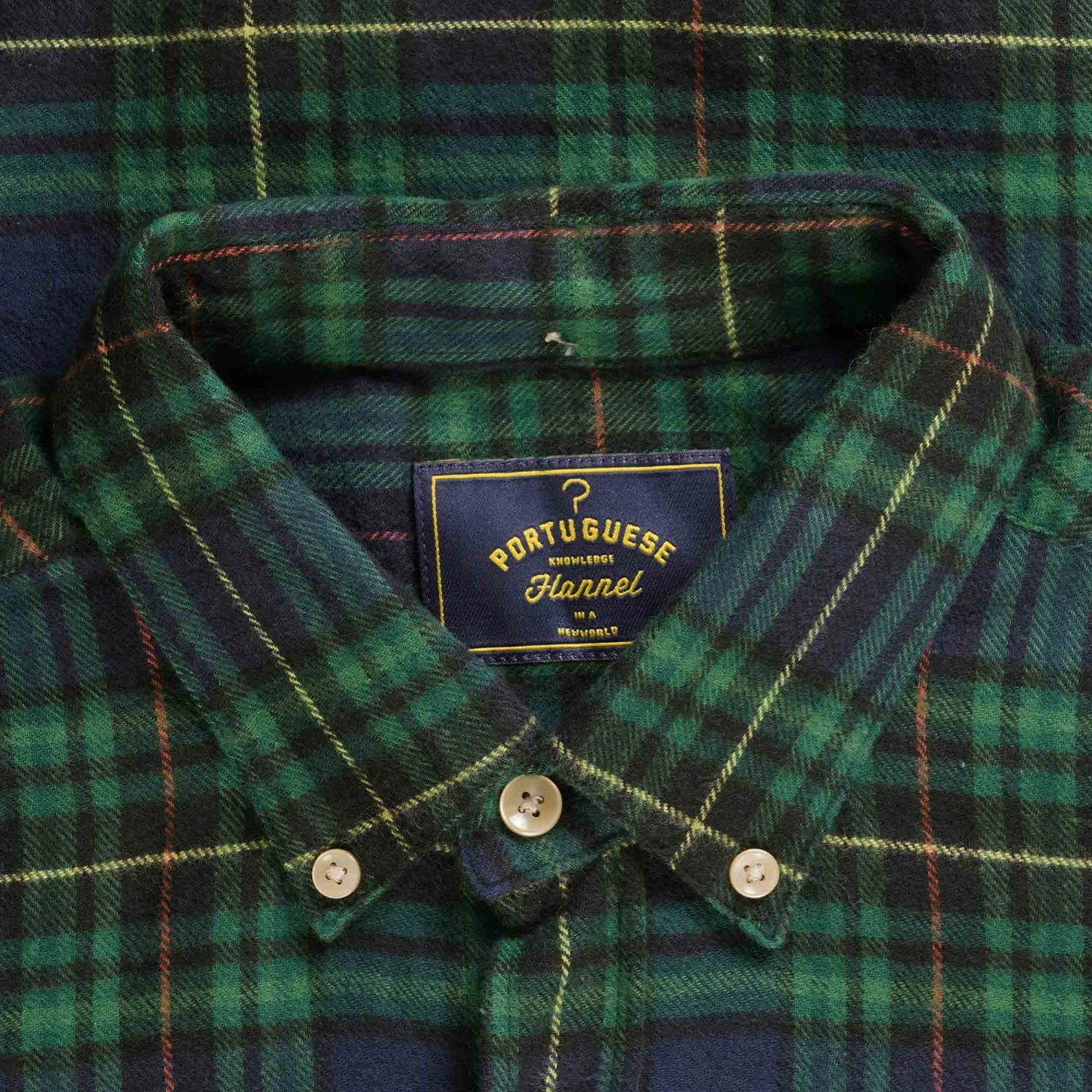Portuguese Flannel Ortis Shirt - Green 4 Portuguese Flannel Ortis Shirt - Green - Image 2