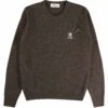 Pringle Of Scotland Round Neck Jumper - Dark Brown -Emporio Clothing Shop pringle of scotland round neck jumper dark brown p59519 880010 image
