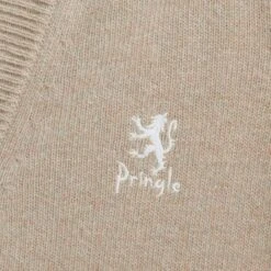 Pringle Of Scotland V Neck Cardigan - Camel -Emporio Clothing Shop pringle of scotland v neck cardigan camel p59524 879632 image