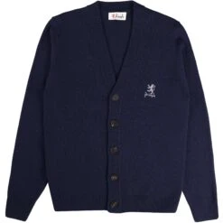 Pringle Of Scotland V Neck Cardigan - Navy