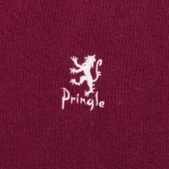 Pringle Of Scotland V Neck Jumper - Claret -Emporio Clothing Shop pringle of scotland v neck jumper claret p59511 879806 image