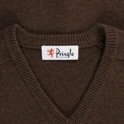 Emporio Clothing Shop -Emporio Clothing Shop pringle of scotland v neck jumper dark brown p59529 879872 image