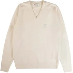 Pringle Of Scotland V Neck Jumper - Ivory