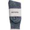 RoToTo Socks Double Face Crew Socks - Deep Ocean -Emporio Clothing Shop rototo socks double face crew socks deep ocean p60663 896804 image