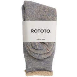 RoToTo Socks Double Face Crew Socks - Gray