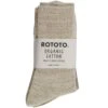 RoToTo Socks Organic Daily 3 Pack Ribbed Crew Socks - Ecru And Grey -Emporio Clothing Shop rototo socks organic daily 3 pack ribbed crew socks ecru and grey p60679 896786 image