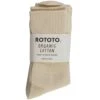 RoToTo Socks Organic Daily 3 Pack Ribbed Crew Socks - Ecru -Emporio Clothing Shop rototo socks organic daily 3 pack ribbed crew socks ecru p60677 896780 image
