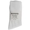 RoToTo Socks Organic Daily 3 Pack Ribbed Crew Socks - White -Emporio Clothing Shop rototo socks organic daily 3 pack ribbed crew socks white p60680 896783 image