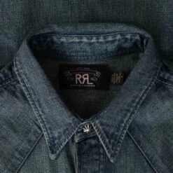 RRL By Ralph Lauren Buffalo Shirt - Denim -Emporio Clothing Shop rrl by ralph lauren buffalo shirt denim p57895 843719 image