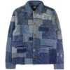 RRL By Ralph Lauren Denim Patch Cardigan - Indigo -Emporio Clothing Shop rrl by ralph lauren denim patch cardigan indigo p59427 879110 image