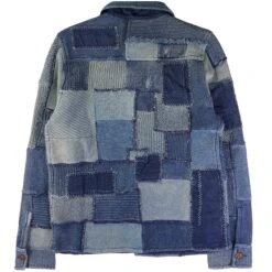 RRL By Ralph Lauren Denim Patch Cardigan - Indigo -Emporio Clothing Shop rrl by ralph lauren denim patch cardigan indigo p59427 879122 image