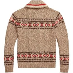 RRL By Ralph Lauren Hand-Knit Linen-Blend Cardigan - Beige -Emporio Clothing Shop rrl by ralph lauren hand knit linen blend cardigan beige p60708 895517 image