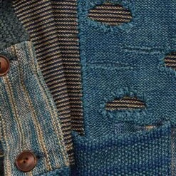 RRL By Ralph Lauren Patchwork Linen-Blend Cardigan - Indigo -Emporio Clothing Shop rrl by ralph lauren patchwork linen blend cardigan indigo p57898 844345 image