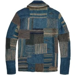 RRL By Ralph Lauren Patchwork Linen-Blend Cardigan - Indigo -Emporio Clothing Shop rrl by ralph lauren patchwork linen blend cardigan indigo p57898 844353 image