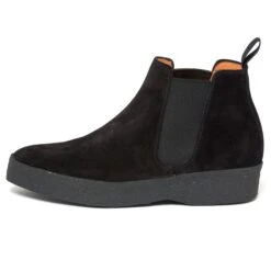 Sanders & Sanders Ltd. Black Adam Suede Chelsea Boot