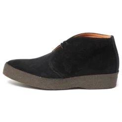 Sanders & Sanders Ltd. Suede Hi Top Chukka Boot - Black