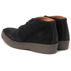 Sanders & Sanders Ltd. Suede Hi Top Chukka Boot - Black -Emporio Clothing Shop sanders sanders ltd suede hi top chukka boot black p25730 519677 image