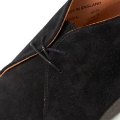 Sanders & Sanders Ltd. Suede Hi Top Chukka Boot - Black -Emporio Clothing Shop sanders sanders ltd suede hi top chukka boot black p25730 519703 image