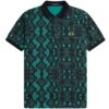 Fred Perry Snake Print Fred Perry Shirt - Deep Mint -Emporio Clothing Shop snake print fred perry shirt deep mint p60982 903846 image