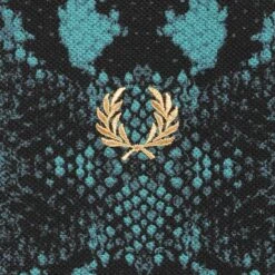 Fred Perry Snake Print Fred Perry Shirt - Deep Mint -Emporio Clothing Shop snake print fred perry shirt deep mint p60982 903858 image