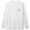 Snow Peak Foam Printed Long Sleeve T Shirt - White