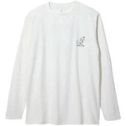 Snow Peak Foam Printed Long Sleeve T Shirt - White
