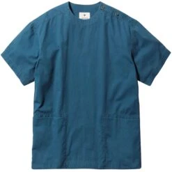 Snow Peak Natural-Dyed Recycled Cotton Pullover - Blue