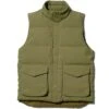 Snow Peak Recycled Down Vest - Olive -Emporio Clothing Shop snow peak recycled down vest olive p60854 900194 image