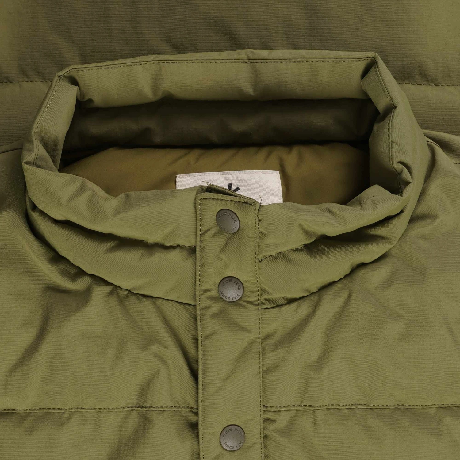 Snow Peak Recycled Down Vest - Olive 4 Snow Peak Recycled Down Vest - Olive - Image 2