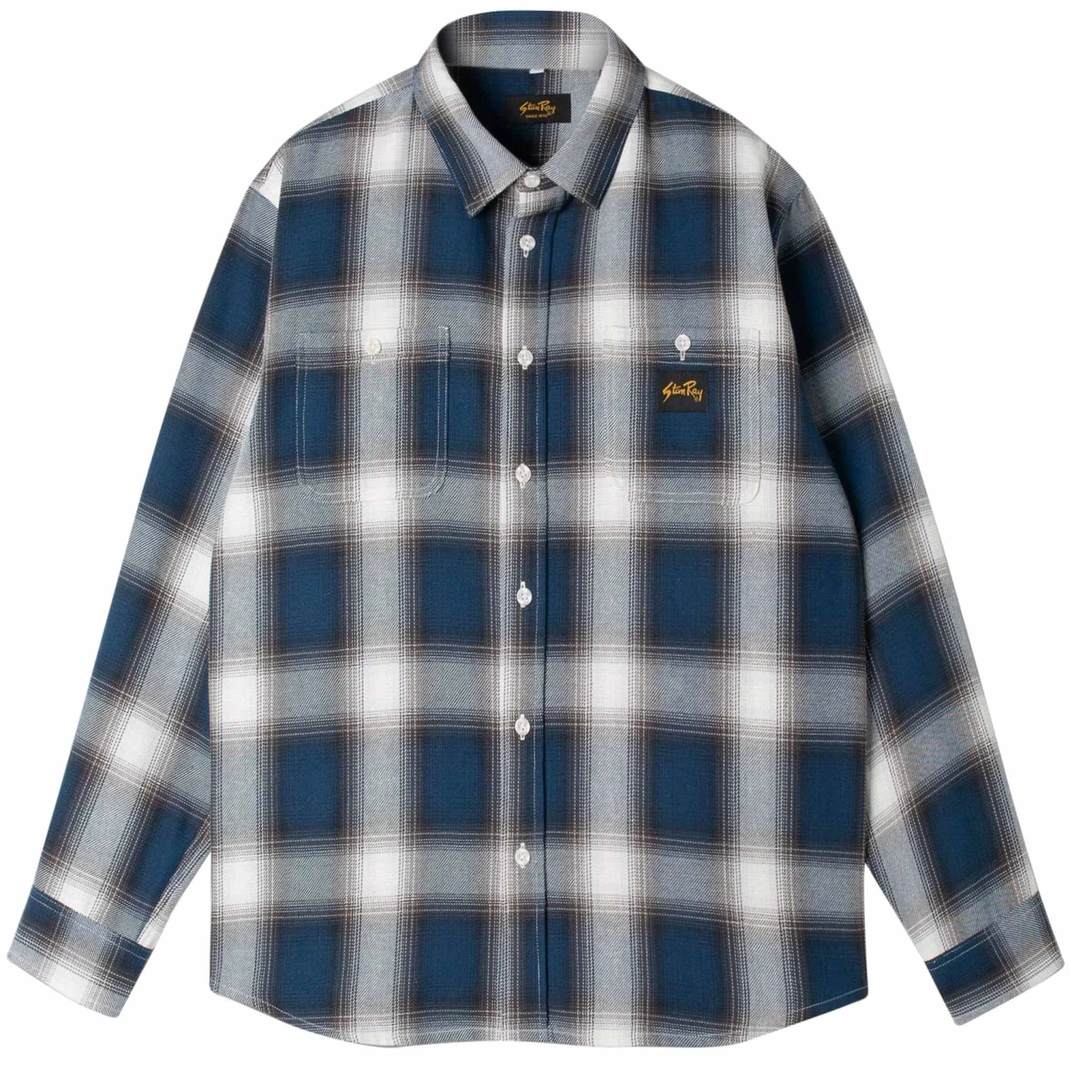 Stan Ray Flannel Shirt - Navy Check 3 Stan Ray Flannel Shirt - Navy Check