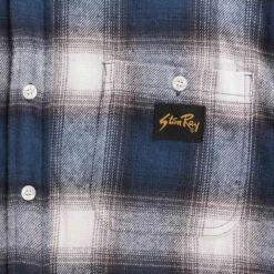 Stan Ray Flannel Shirt - Navy Check 8 Stan Ray Flannel Shirt - Navy Check -Emporio Clothing Shop stan ray flannel shirt navy check p60278 886017 image