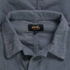 Stan Ray Painters Shirt - Battle Grey Corduroy 7 Stan Ray Painters Shirt - Battle Grey Corduroy -Emporio Clothing Shop stan ray painters shirt battle grey corduroy p60276 886136 image