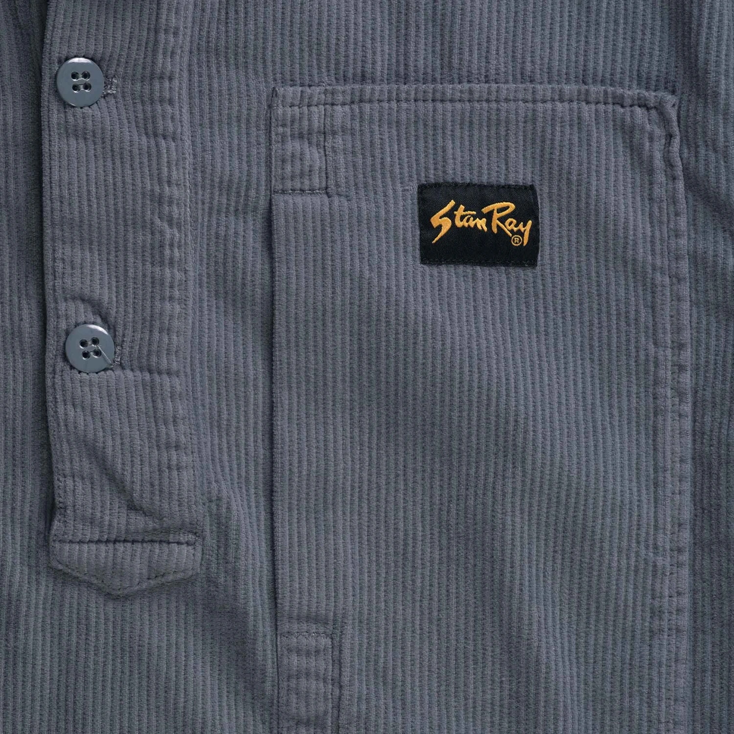 Stan Ray Painters Shirt - Battle Grey Corduroy 5 Stan Ray Painters Shirt - Battle Grey Corduroy - Image 3