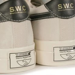 Stepney Workers Club Dellow S-Strike Suede - Ecru/Black -Emporio Clothing Shop stepney workers club dellow s strike suede ecru black p57623 836084 image