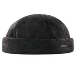 Stetson Hats Leather Docker Hat - Black