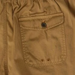 Universal Works Canvas Beach Shorts - Cumin -Emporio Clothing Shop universal works canvas beach shorts cumin p57574 837760 image