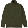 Universal Works Eco Wool Roll Neck Knit - Olive -Emporio Clothing Shop universal works eco wool roll neck knit olive p59706 883413 image
