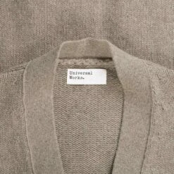 Universal Works Langdale Cardigan - Oatmeal -Emporio Clothing Shop universal works langdale cardigan oatmeal p59705 883473 image