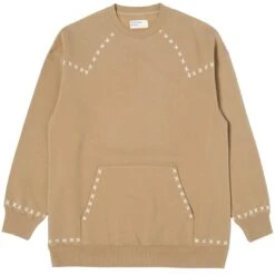 Universal Works Long Sleeve Crew Neck Sweatshirt - Sand