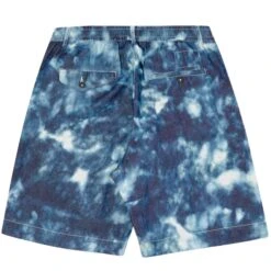 Universal Works Pleated Track Shorts - Indigo -Emporio Clothing Shop universal works pleated track shorts indigo p57568 837792 image
